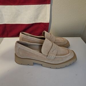 Dolce Vita Beige Suede Loafers